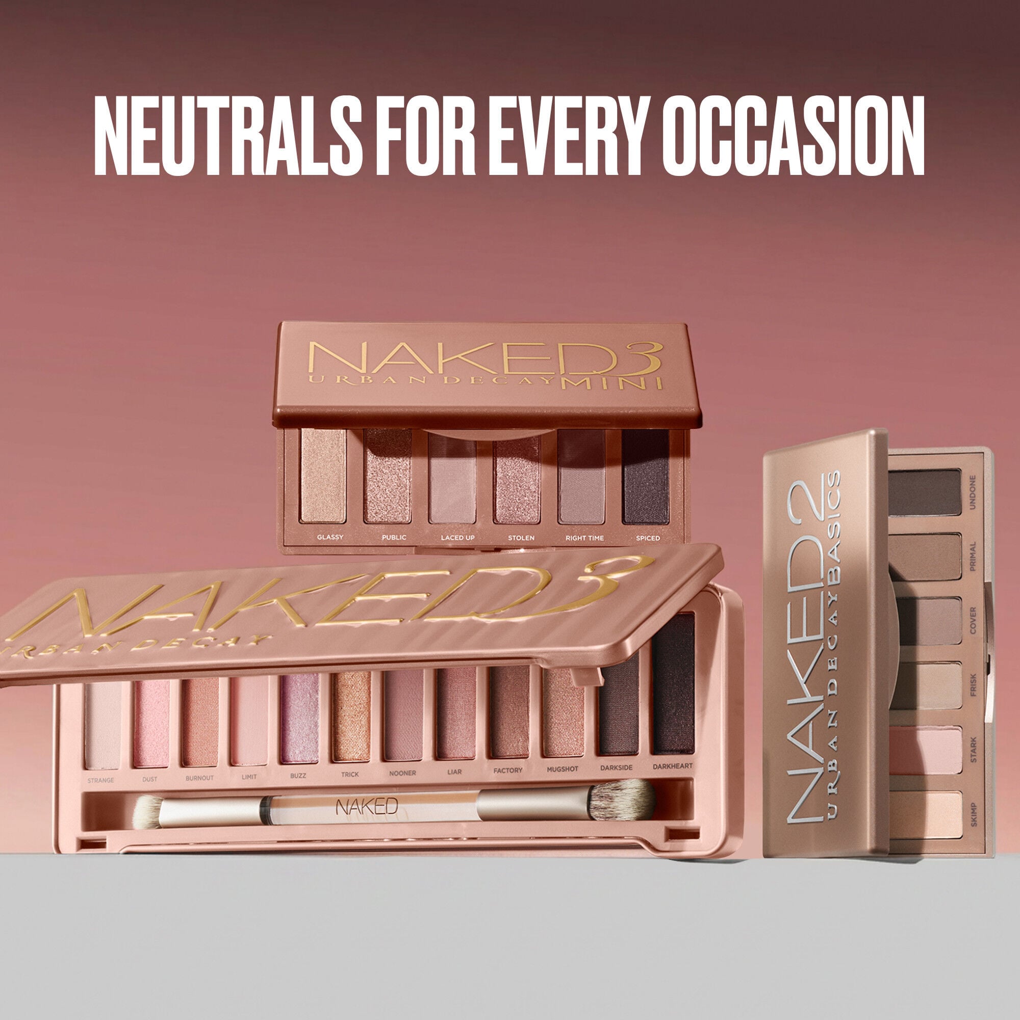 Naked3 Mini Soft Pink Eyeshadow Palette