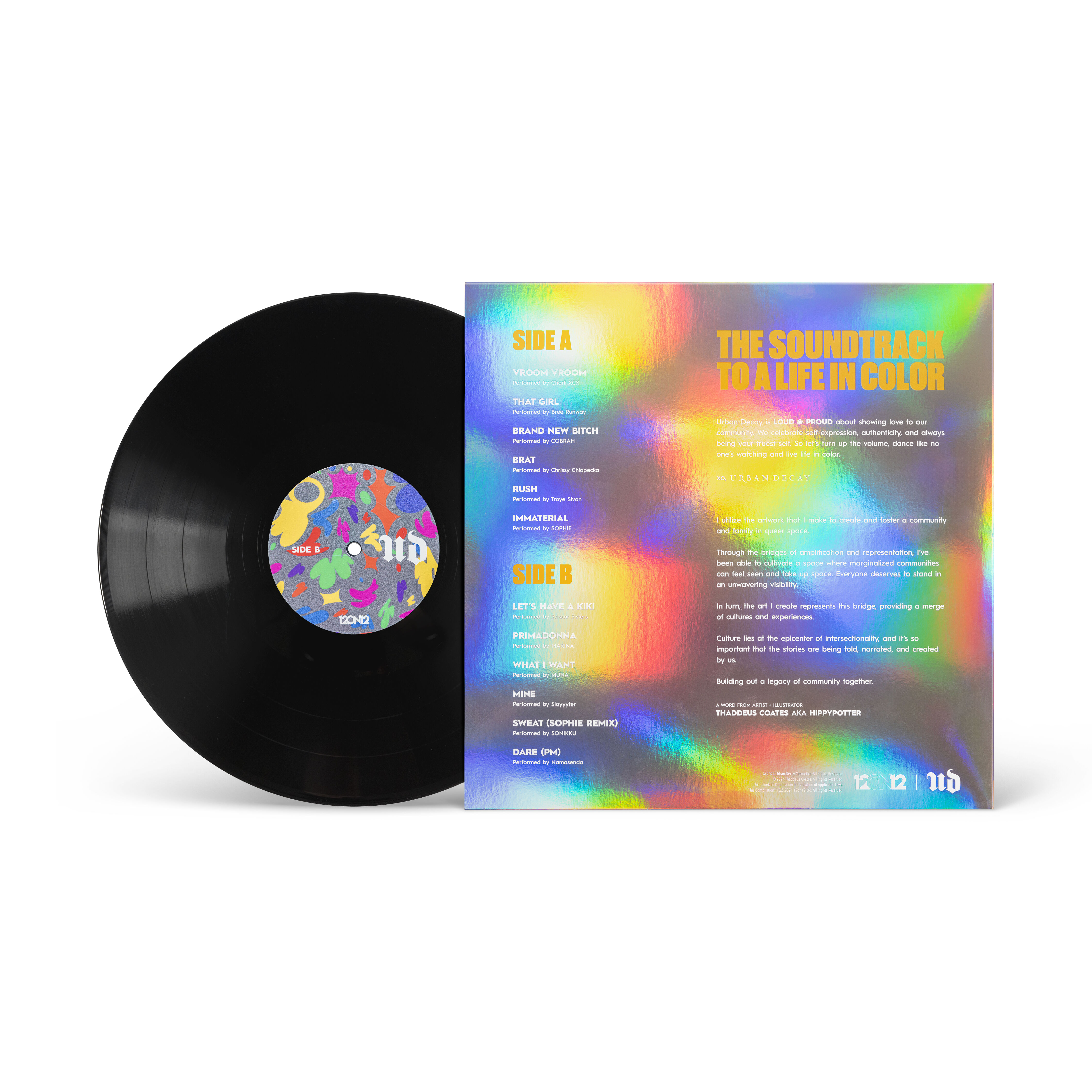 “LOUD + PROUD” Vinyl Record Pride Collaboration with 12on12